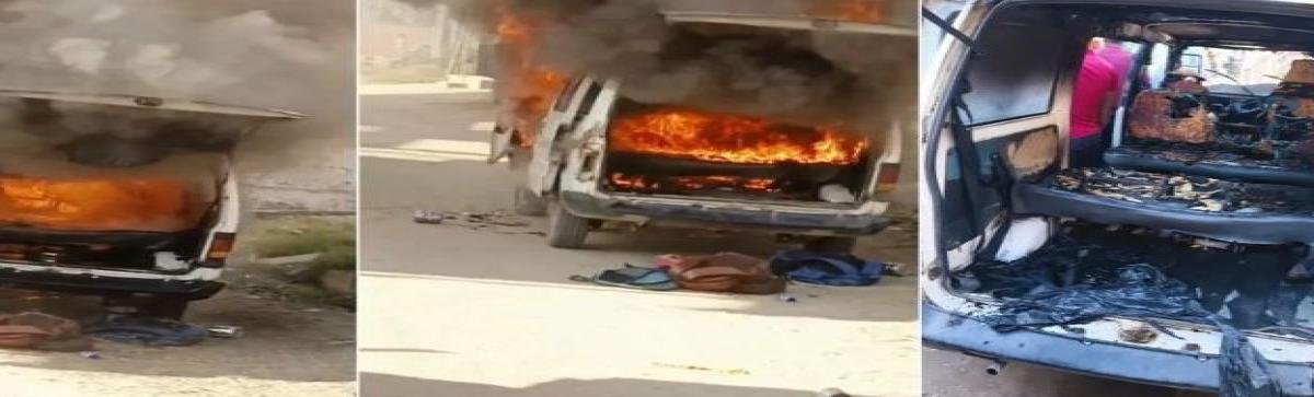 मुजफ्फरनगर में स्कूल वैन में लगी आग, 5 बच्चे और चालक झुलसे – बड़ा हादसा टला