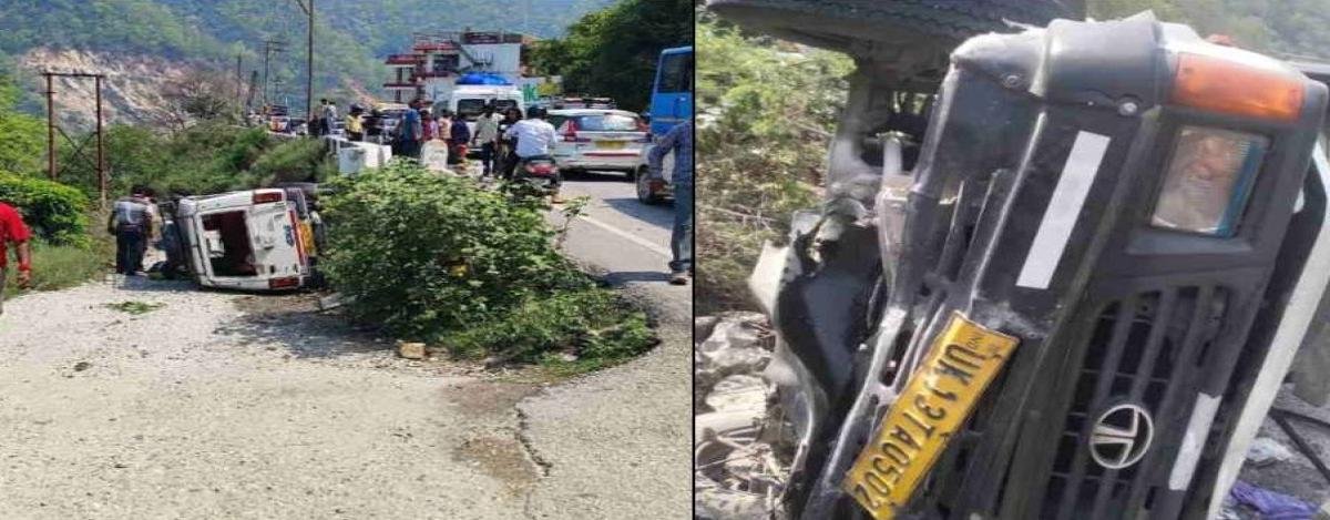 Badrinath Highway Accident: रुद्रप्रयाग में मैक्स वाहन पलटा, चालक गंभीर घायल, 8 यात्री घायल