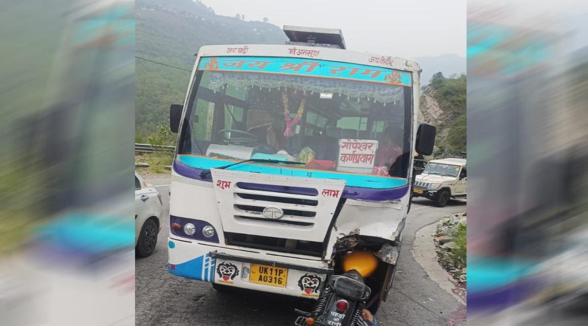 देवप्रयाग में बस और बुलेट की भीषण टक्कर, एक युवक की मौत, बदरीनाथ हाईवे पर बड़ा हादसा