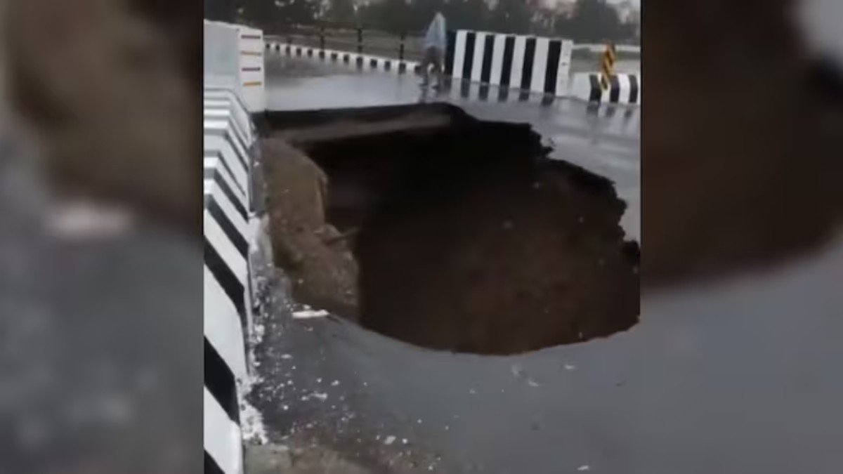 देहरादून में भारी बारिश से टौंस नदी पर बना नया पुल क्षतिग्रस्त, यातायात पर पड़ा असर